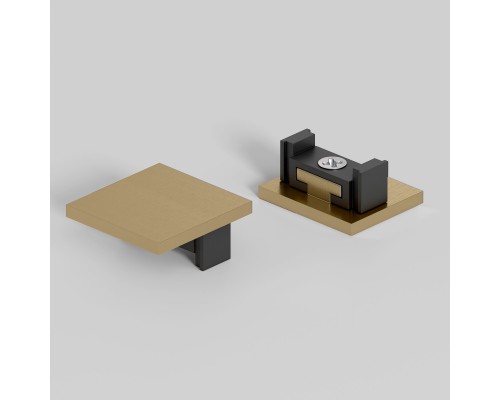 Brass Line Заглушки для накладного шинопровода латунь 2шт 85230/00