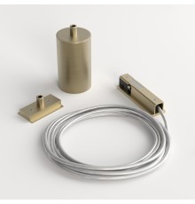 Brass Line Подвесной комплект для подключения трековой системы освещения к питанию латунь боковой 85009/00 85009/00