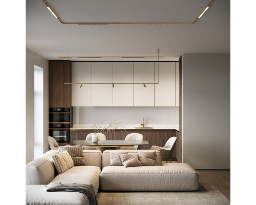 Brass Line Шинопровод накладной латунь 2м 85227/00