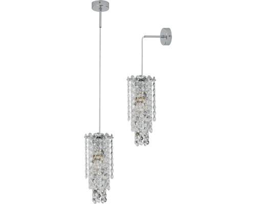 Светильник подвесной-настенный Stilfort 2187/09/01P серия Rain of Crystal