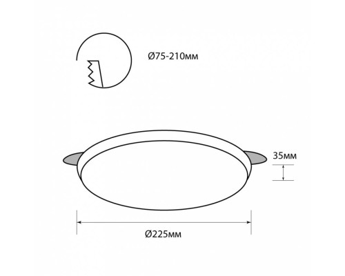 LED AFR 036 36W 4500K WH