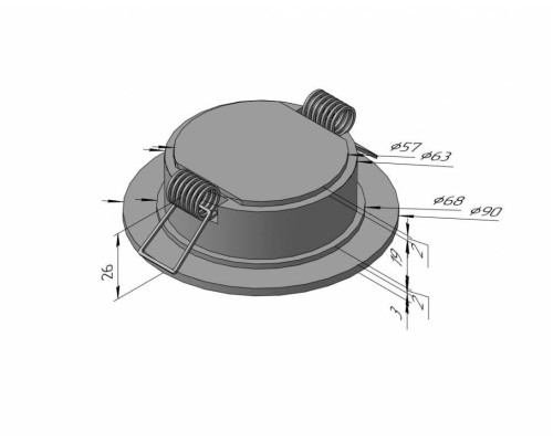 SDAL-DP R 05 5W WH 4000K