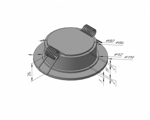 SDAL-DP R 09 9W WH 4000K