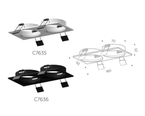 Корпус светильника Ambrella light DIY Spot C7636