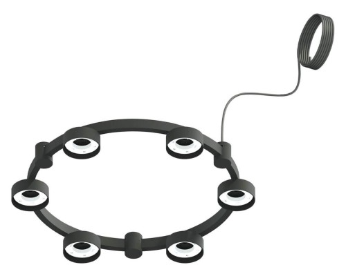 Корпус подвесной люстры Ambrella light DIY Spot Techno Ring SBK черный песок C9232