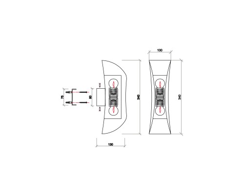 Бра Vele Luce Hellion VL5704W02