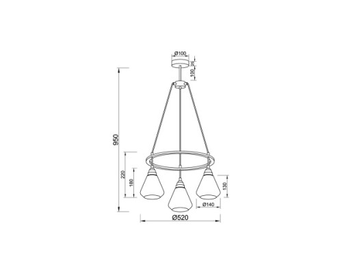 Подвесная люстра Vele Luce Norina VL5842P03