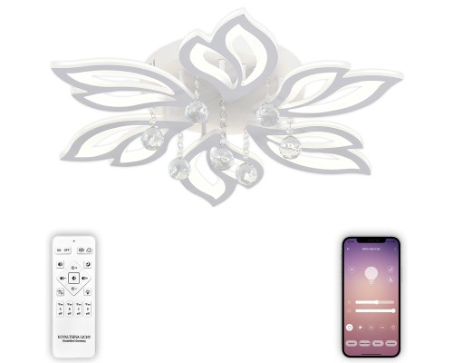 Люстра потолочная Natali Kovaltseva LED LAMPS 81241 Sand 120Вт Белый 3000 / 4300 / 6500К