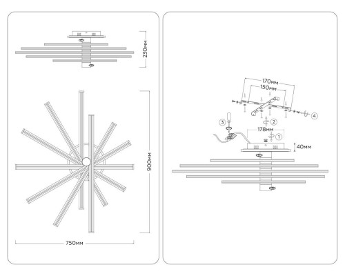 Люстра Ambrella Light COMFORT FL6241