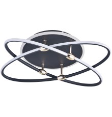 Потолочная светодиодная люстра Natali Kovaltseva LED LAMPS 81235 120W 3300*4300*7000K Чёрный, золотой