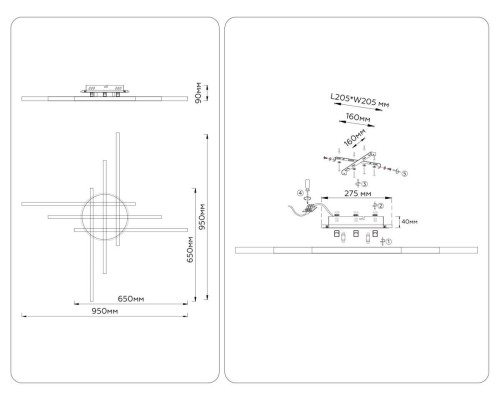 Люстра Ambrella Light COMFORT FL6286