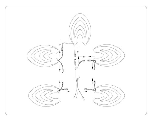 Потолочная светодиодная люстра Ambrella light Acrylica Original FA4546