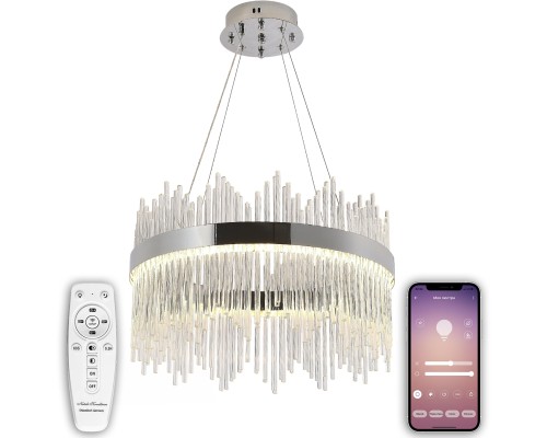 Подвесная люстра Natali Kovaltseva LED LAMPS 81261 100 Вт 3300/4300/7000K Хром