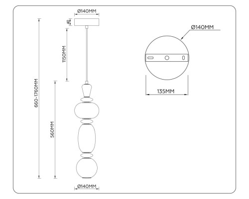 Люстра Ambrella Light HIGH LIGHT LH53142