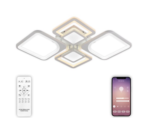 Люстра потолочная Natali Kovaltseva LED LAMPS 81191 Mujus 140Вт Белый 3000 / 4300 / 6500К