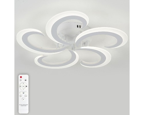 Светодиодный светильник люстра LED LAMPS 81409 SIMPLY с пультом ДУ 80W, белый, LED
