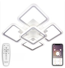 Потолочная светодиодная люстра Natali Kovaltseva HIGH-TECH LED LAMPS 82022 120W 3300*4300*7000K Белый