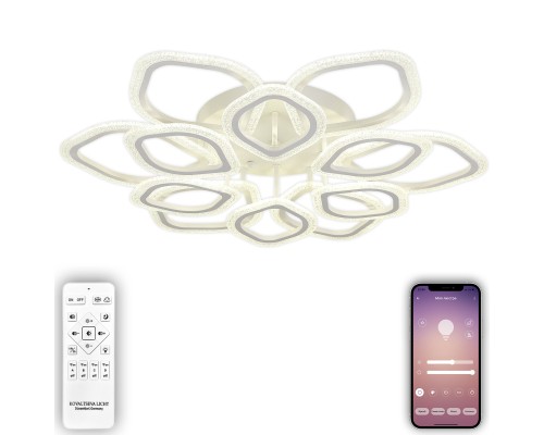 Люстра потолочная Natali Kovaltseva LED LAMPS 81193 Angel 240Вт Белый 3000 / 4300 / 6500К