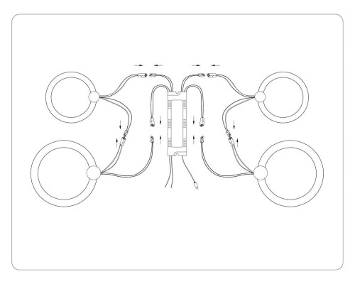 Потолочная светодиодная люстра Ambrella light Acrylica Original FA3811