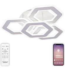 Люстра потолочная Natali Kovaltseva HIGH-TECH LED LAMPS 82060 Damask 120Вт Белый 3000 / 4300 / 6500К