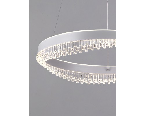 Люстра подвесная Natali Kovaltseva INNOVATION STYLE 83126 Sad Queen 120Вт Белый 3000 / 4300 / 6500К