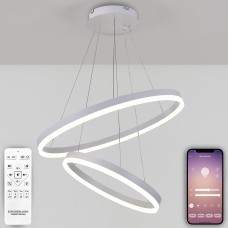 Люстра подвесная Natali Kovaltseva LED LAMPS 81297 Oreol 120Вт Белый 3300 / 4300 / 7000К