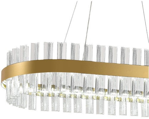 Подвесная светодиодная люстра Natali Kovaltseva LED LAMPS 81252 120W 3300*4300*7000K Золото