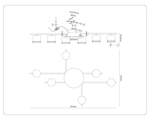 Люстра Ambrella Light COMFORT FL51755