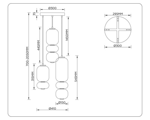 Люстра Ambrella Light HIGH LIGHT LH11036