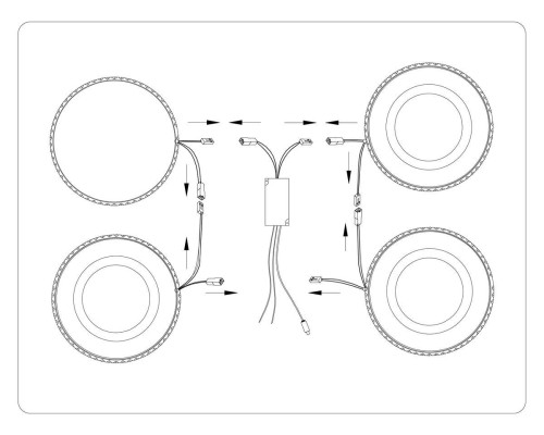 Потолочная светодиодная люстра Ambrella light Acrylica Original FA8866