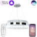 Светодиодная Smart люстра Natali Kovaltseva LED LAMPS 81221 100W 3300*4300*7000K Хром