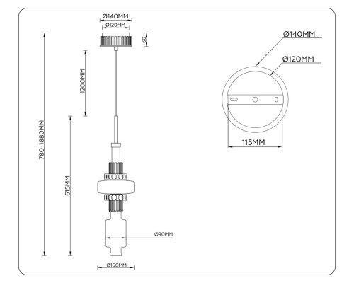 Люстра Ambrella Light HIGH LIGHT LH53121