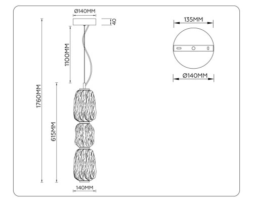 Люстра Ambrella Light HIGH LIGHT LH30102