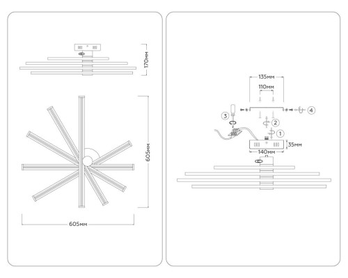 Люстра Ambrella Light COMFORT FL6221