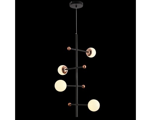 Потолочная светодиодная люстра Natali Kovaltseva LED LAMPS 81338 GOLD BLACK 15W 4000K Золотой, чёрный