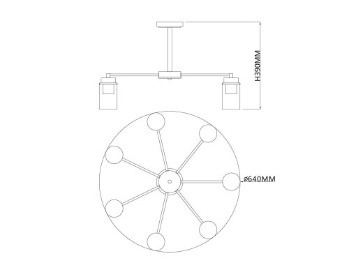 Потолочная люстра Escada Dinasty 2118/7P