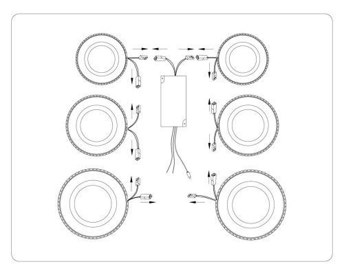 Потолочная светодиодная люстра Ambrella light Acrylica Original FA8874