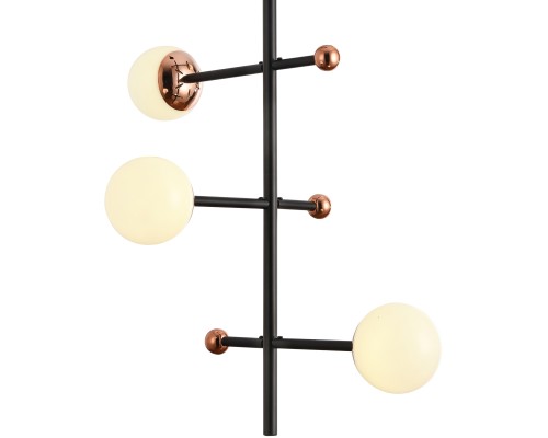 Потолочная светодиодная люстра Natali Kovaltseva LED LAMPS 81338 GOLD BLACK 15W 4000K Золотой, чёрный
