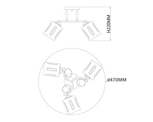 Потолочная люстра Escada Calluna 1120/3PL