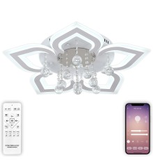 Люстра потолочная Natali Kovaltseva LED LAMPS 81159 Cascade 140Вт Белый 3000 / 4300 / 6500К