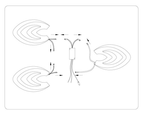 Потолочная светодиодная люстра Ambrella light Acrylica Original FA4545