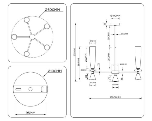 Люстра Ambrella Light HIGH LIGHT LH75371
