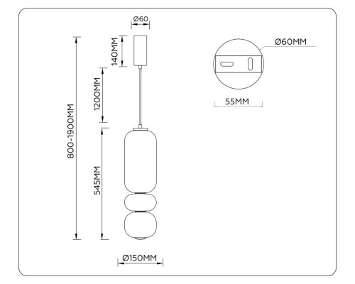 Люстра Ambrella Light HIGH LIGHT LH11033