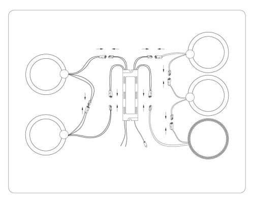 Потолочная светодиодная люстра Ambrella light Acrylica Original FA3808