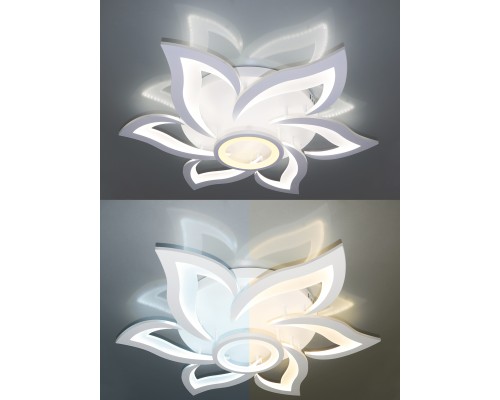 Потолочная светодиодная люстра Natali Kovaltseva HIGH-TECH LED LAMPS 82020 120W 3300*4300*7000K Белый