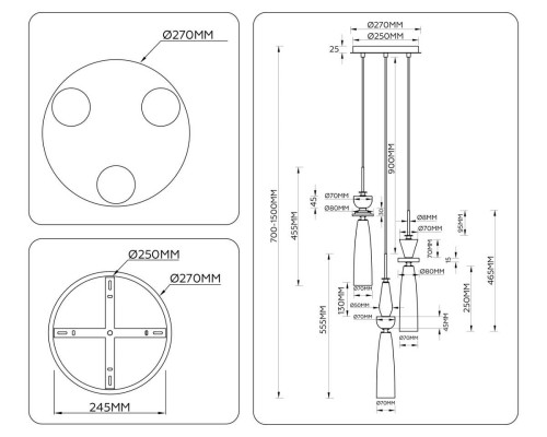 Люстра Ambrella Light HIGH LIGHT LH75367