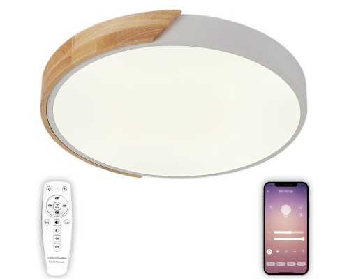 Люстра потолочная Natali Kovaltseva LED LAMPS 81181 Scandinavian 120Вт Белый 3000 / 4300 / 6500К