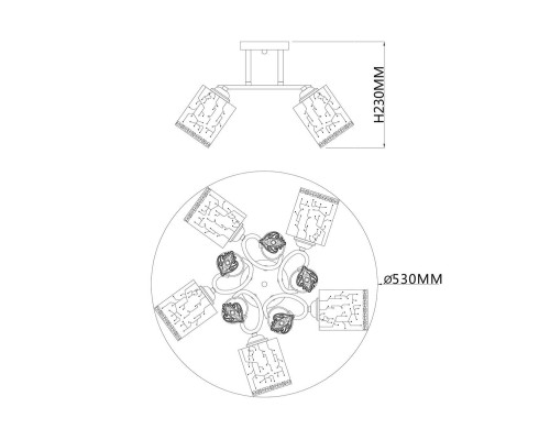 Потолочная люстра Escada Neulia 1118/5PL