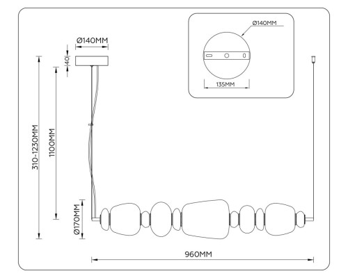 Люстра Ambrella Light HIGH LIGHT LH53176