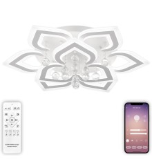 Люстра потолочная Natali Kovaltseva LED LAMPS 81158 Cascade 240Вт Белый 3000 / 4300 / 6500К